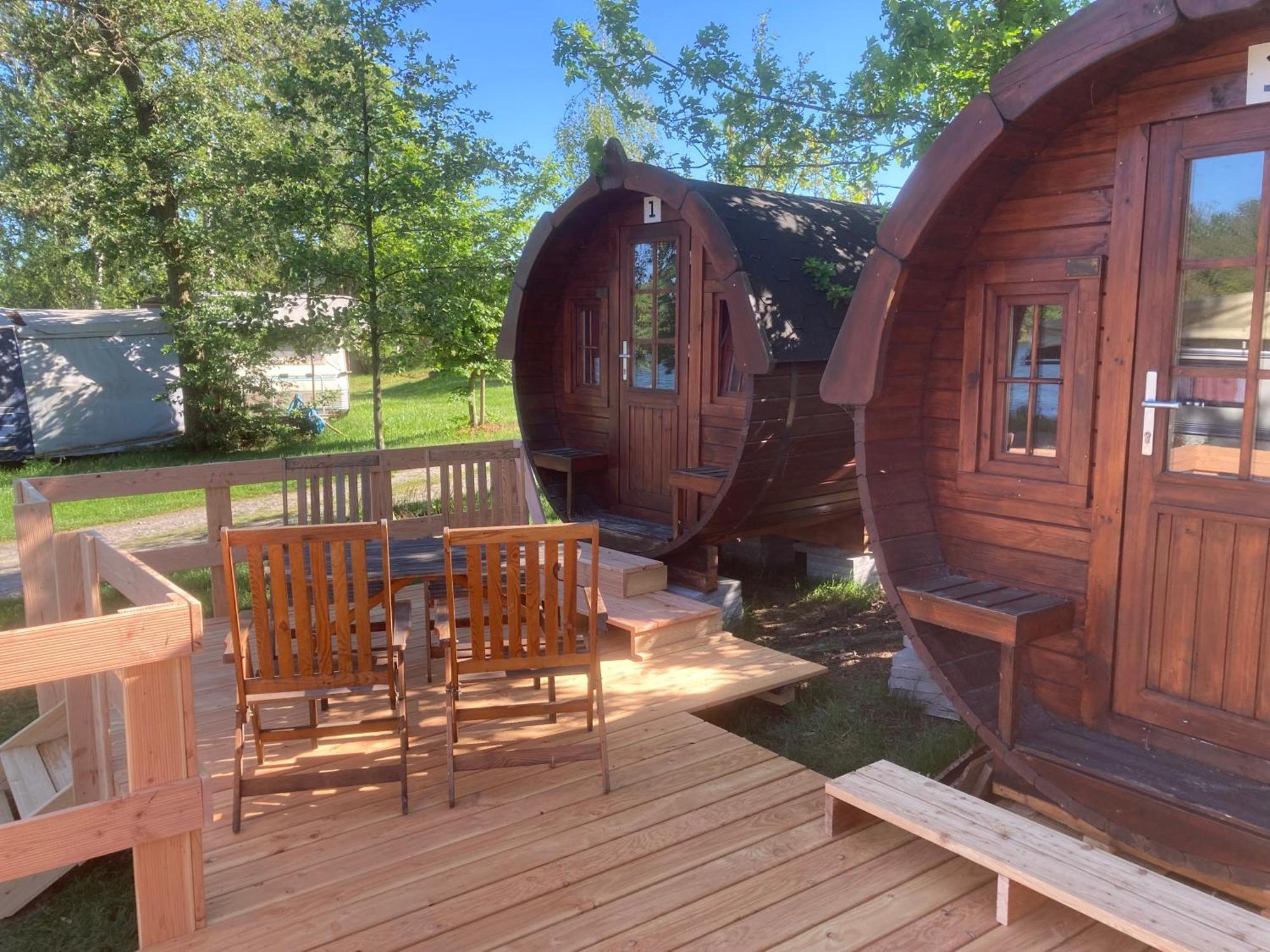 Campingfass Mit Panoramaterrasse Campsite Langenbernsdorf